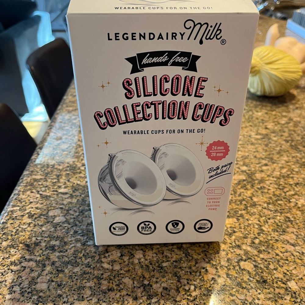 Legendairy Milk Silicone Collection Cups - White used once